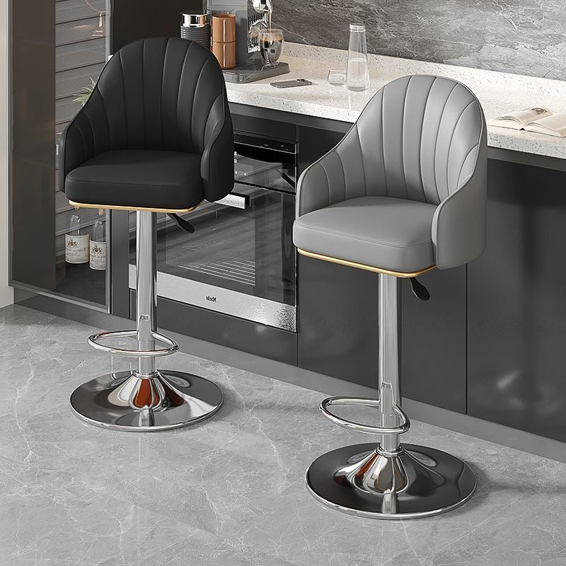 Eco-Leather Liftable Bar Chair
