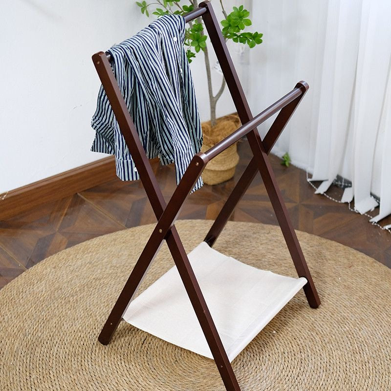HarborFold Wooden Valet Rack