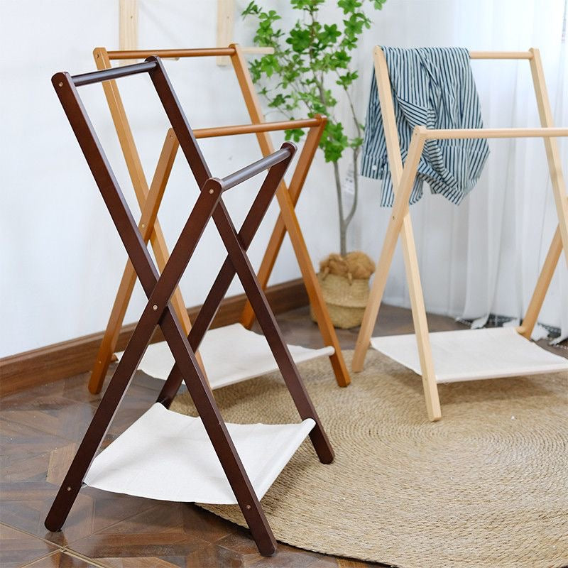 HarborFold Wooden Valet Rack