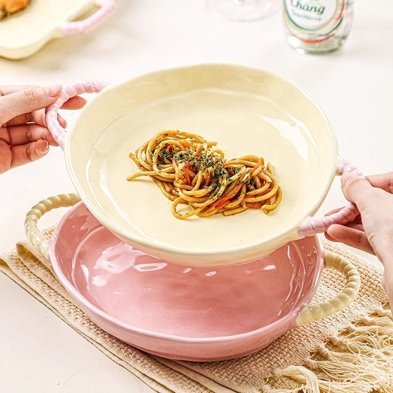 PeachLoop Ceramic Serving Plate