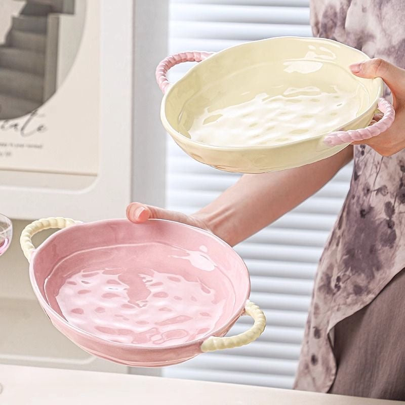 PeachLoop Ceramic Serving Plate