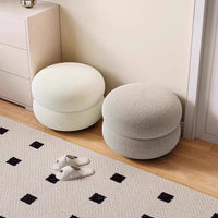 Cozy Puff Sherpa Stool