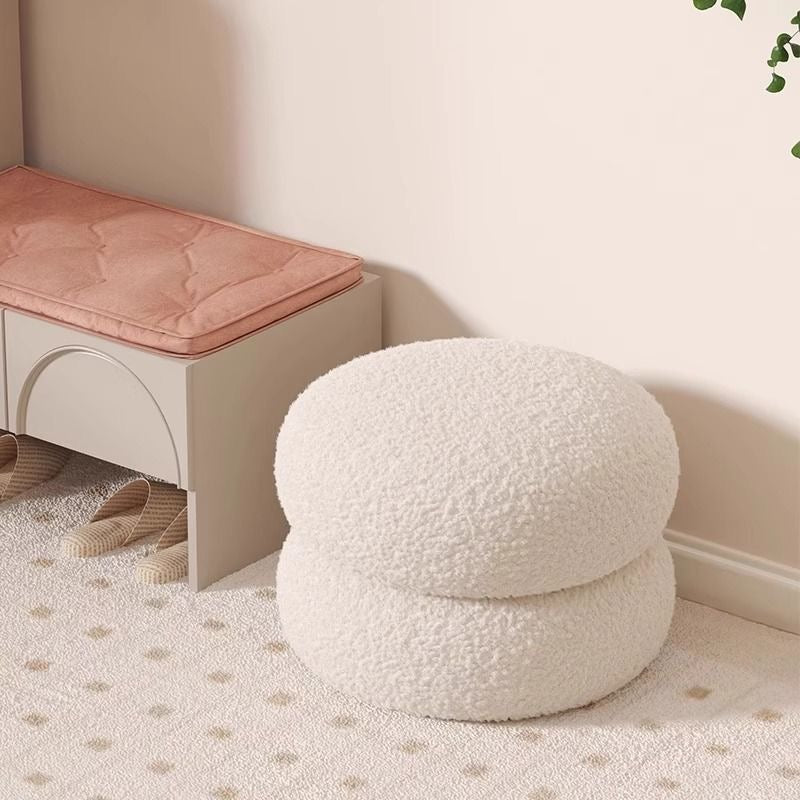 Cozy Puff Sherpa Stool