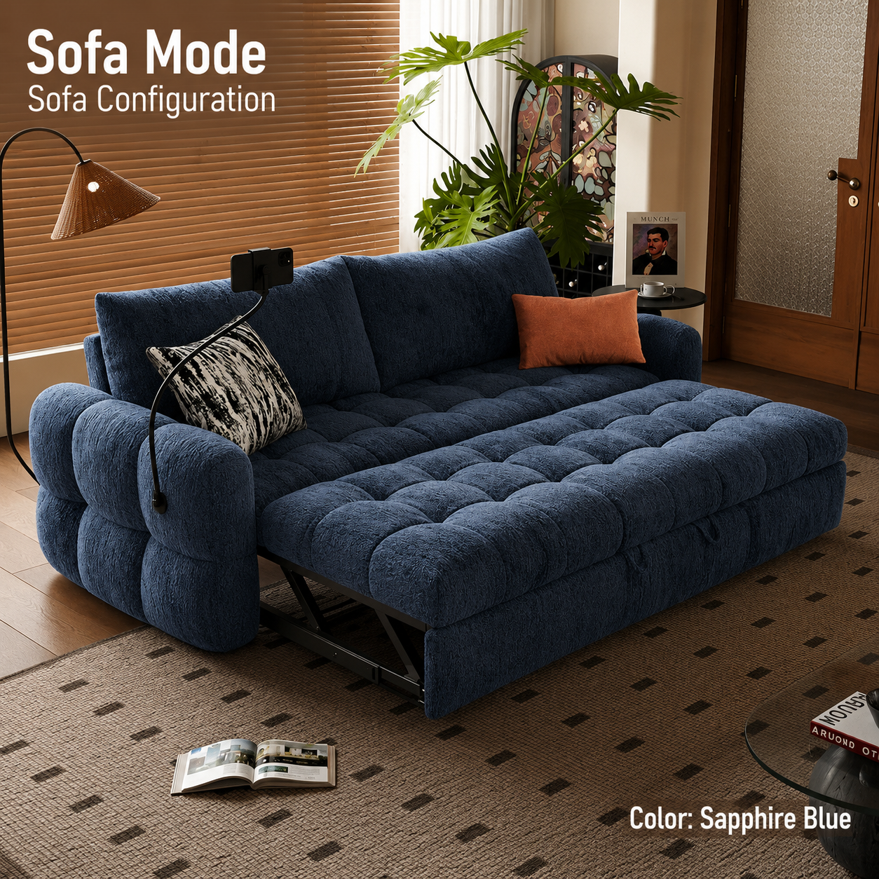 CloudNest Convertible Sofa Bed