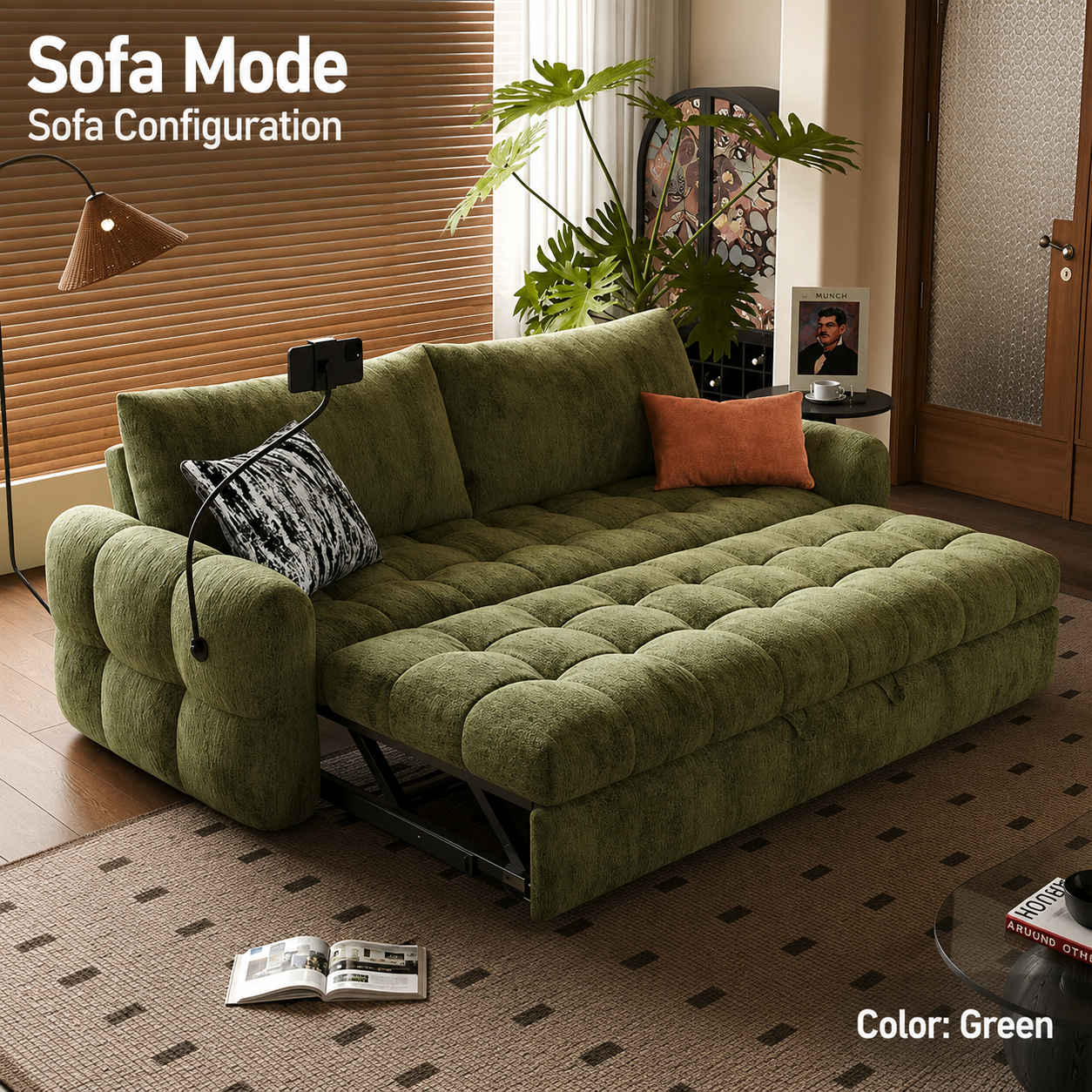 CloudNest Convertible Sofa Bed