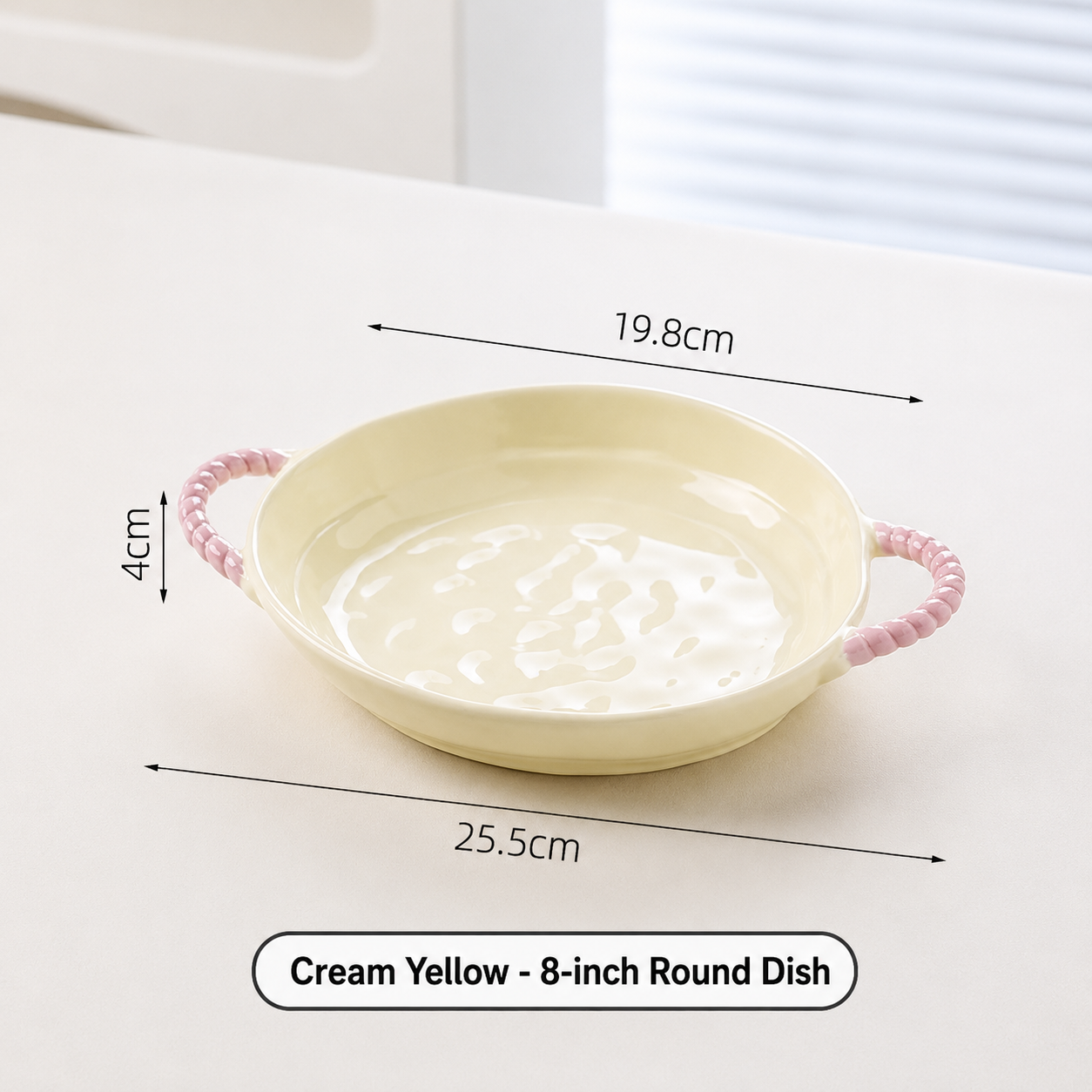 PeachLoop Ceramic Serving Plate