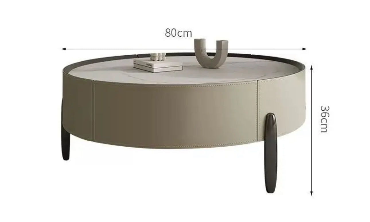 Saddle Leather Coffee Table