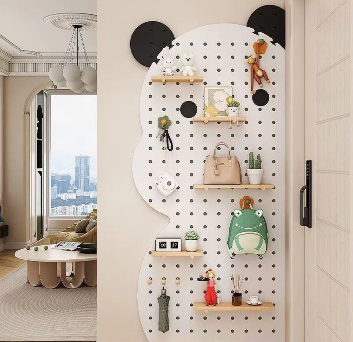 Bear-shaped perforated board