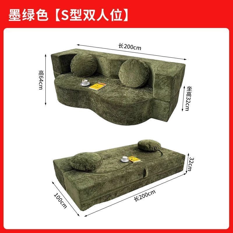 Eyelash Curved Sofa Bed