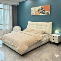 Éclair Puff Leather Bed #07