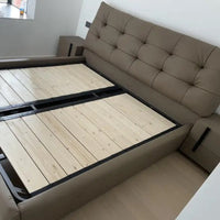 Éclair Puff Leather Bed #07
