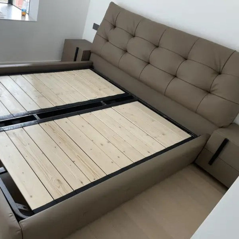 Éclair Puff Leather Bed #07