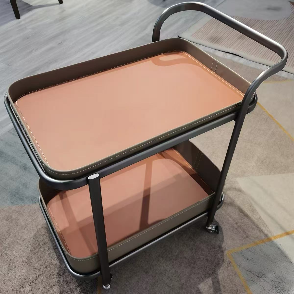 Saddle leather trolley