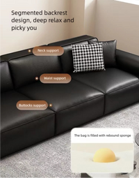 Monolith Leather Sofa #870