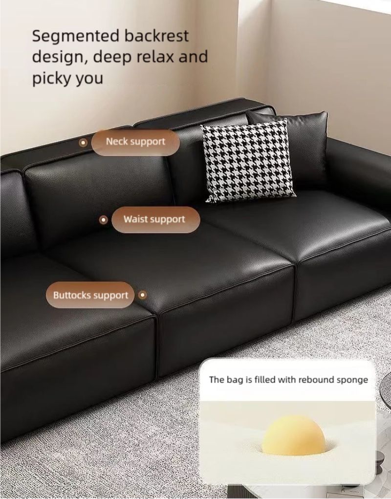 Monolith Leather Sofa #870