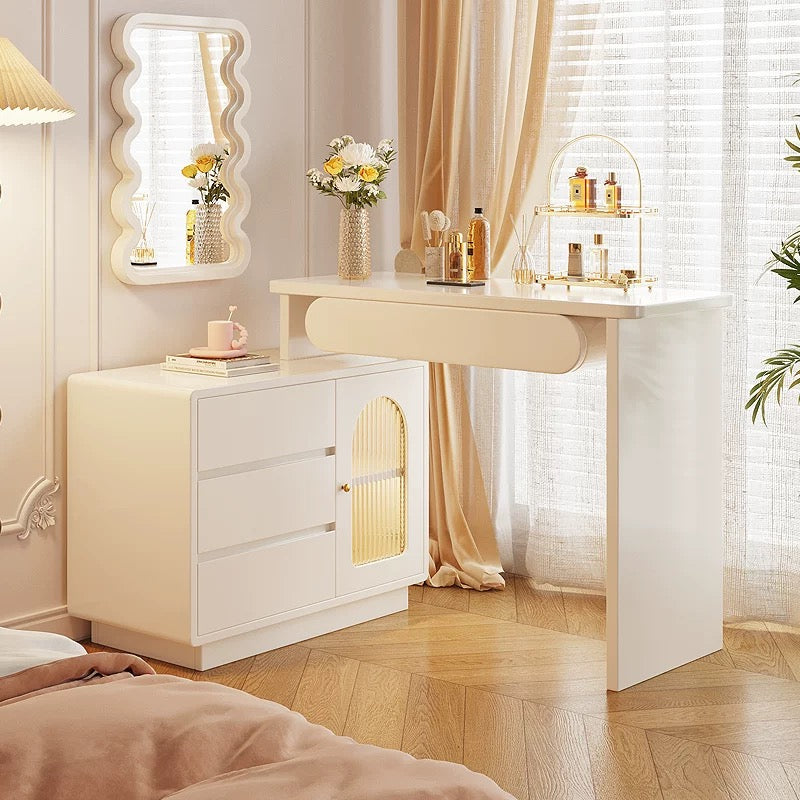 Luxe Modern Slate Dressing Table（Chairs, And Mirrors Are Not Included）