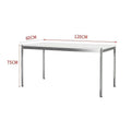 Metallic Pure White Textured Dining Table