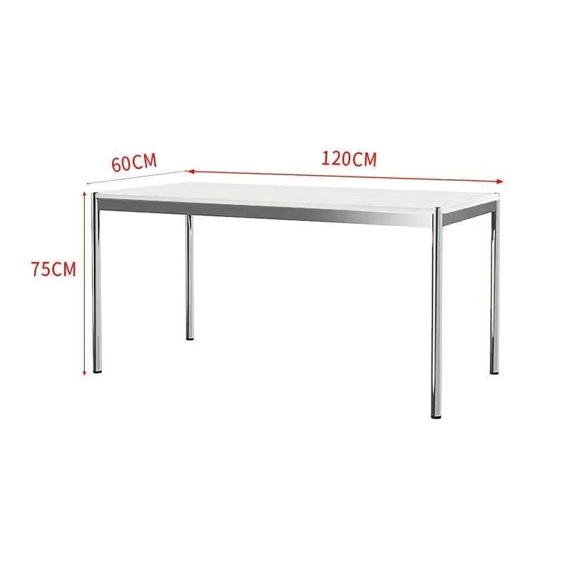 Metallic Pure White Textured Dining Table