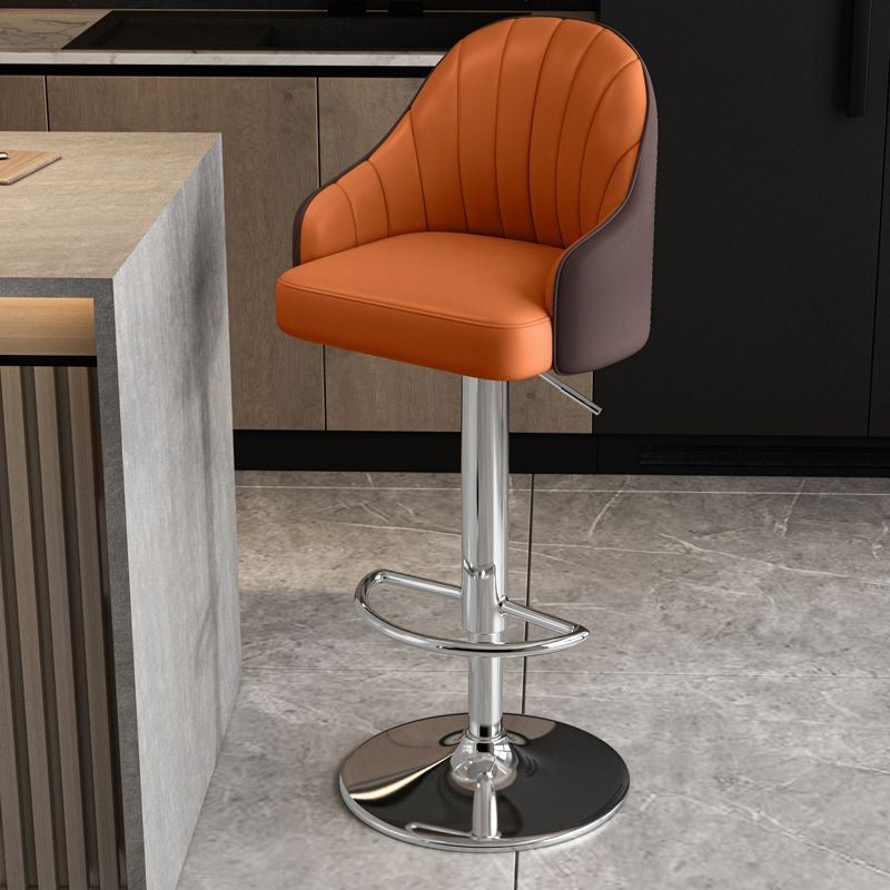Eco-Leather Liftable Bar Chair