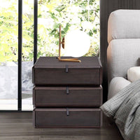 Solid Wood Rotating Bedside Table