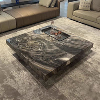 LuxeSquare Marble Coffee Table