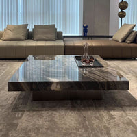 LuxeSquare Marble Coffee Table