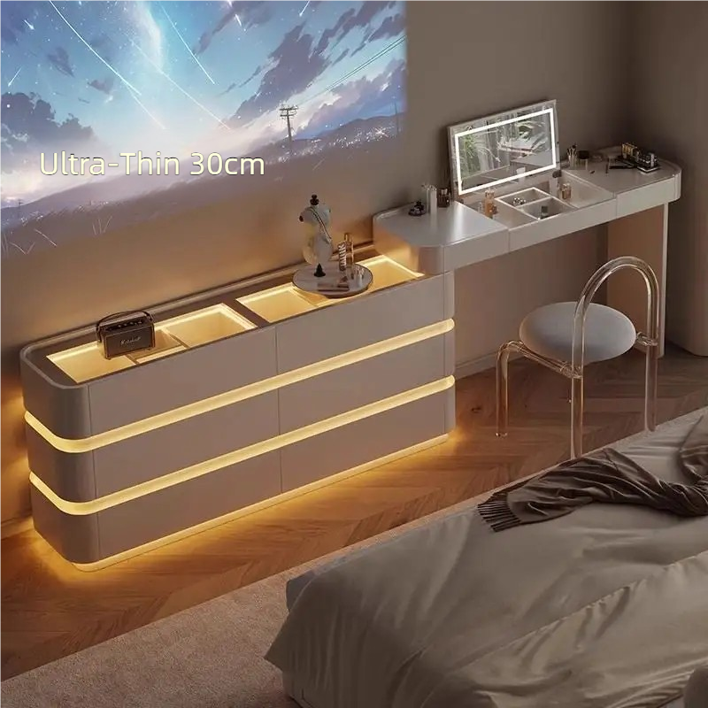 Siliya Multifunctional Dressing Table Combination（Chairs Are Not Included）