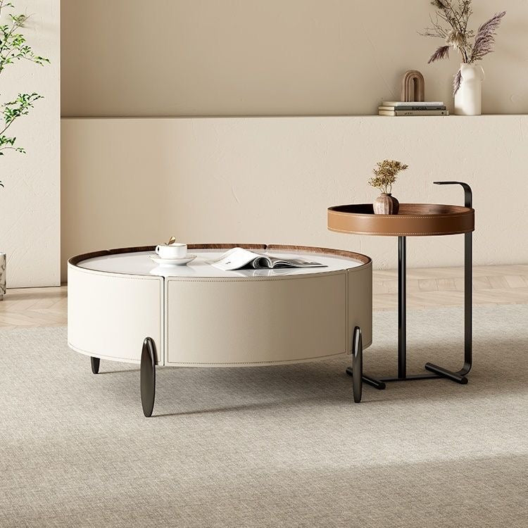 Saddle Leather Coffee Table