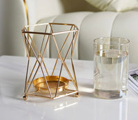 Steel Framed Vase (With Flowers)
