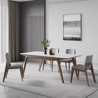 Nordic Edge Ash Wood Dining Table