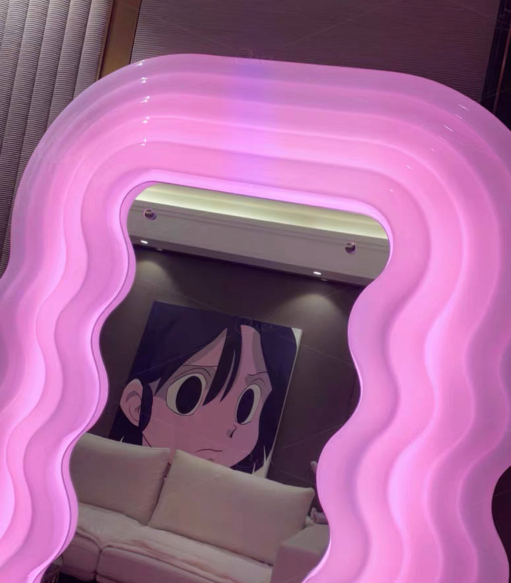 Luminous Wavy Full Body Mirror