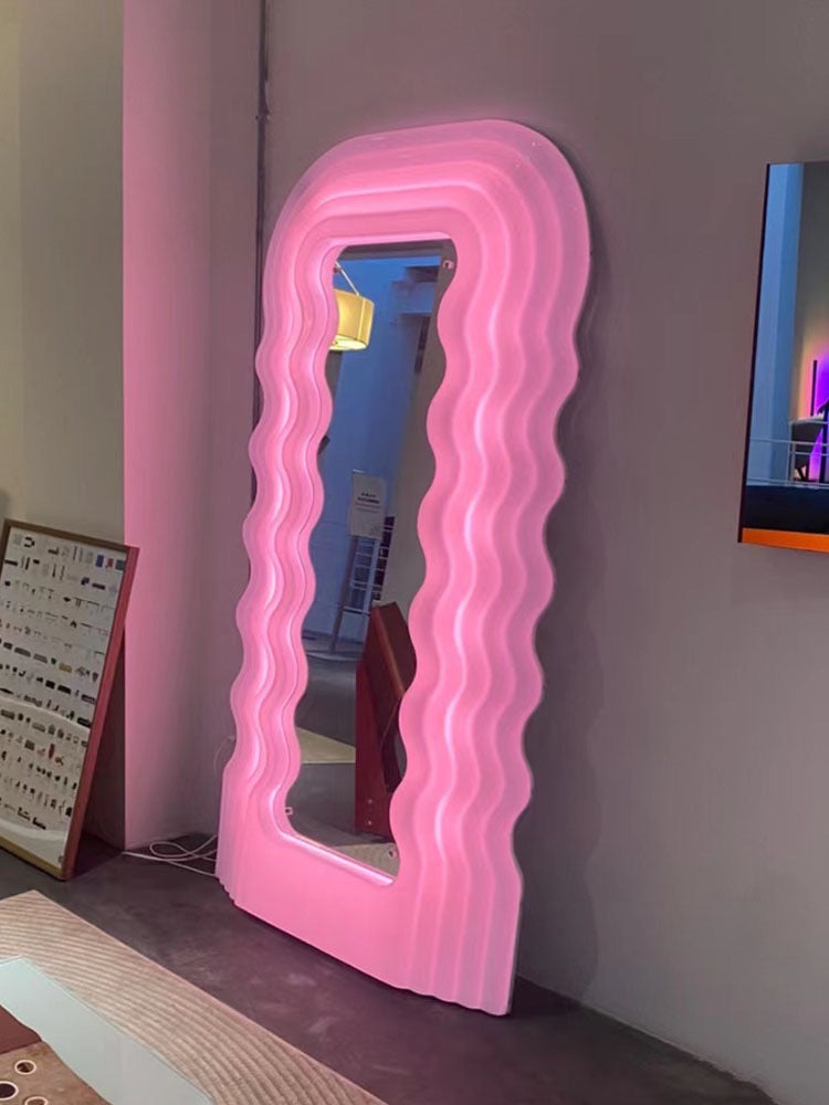 Luminous Wavy Full Body Mirror