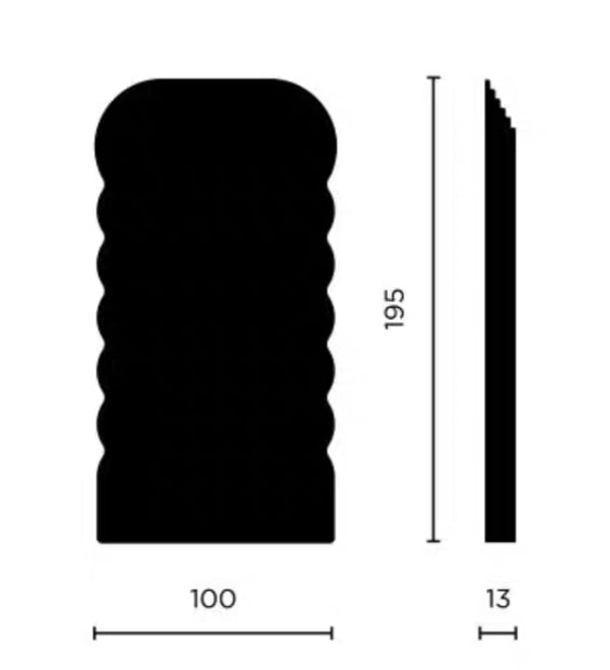 Luminous Wavy Full Body Mirror
