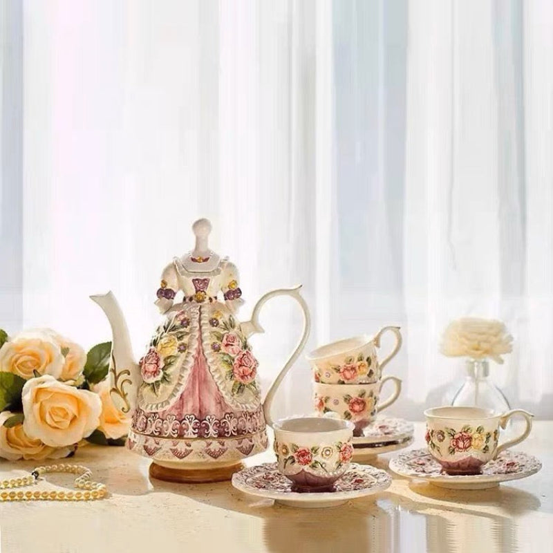 Victorian Rose Tea Set