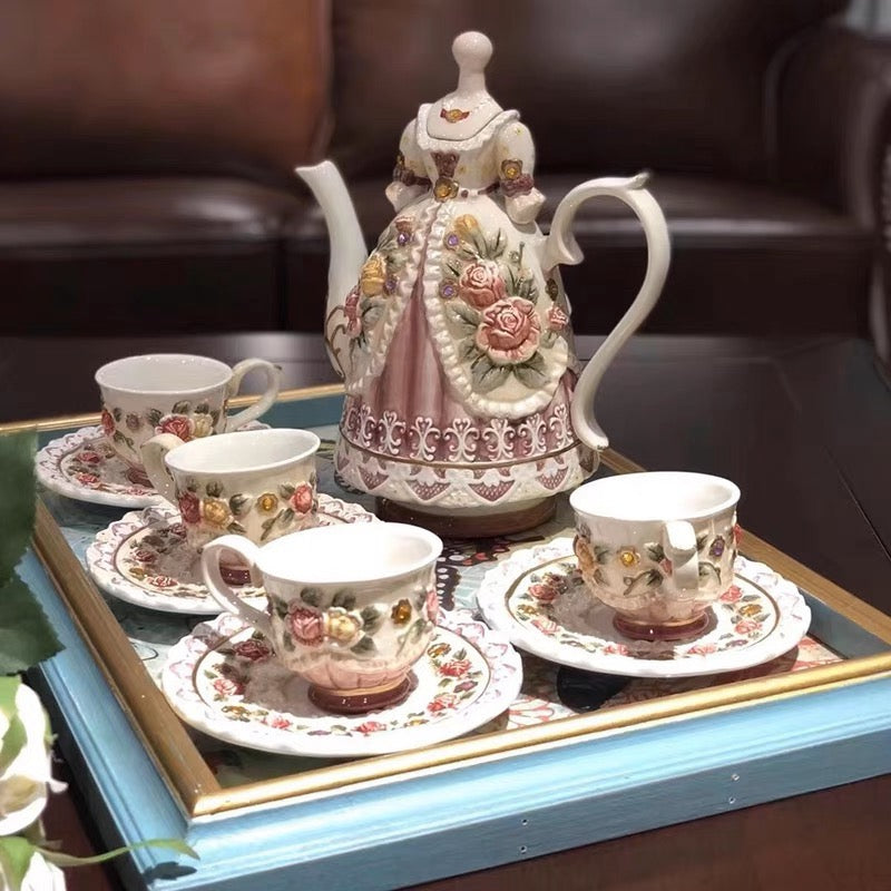 Victorian Rose Tea Set