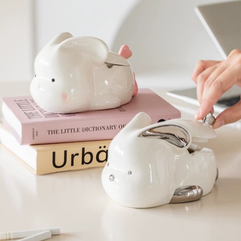 Bunny Charm Ceramic Ashtray