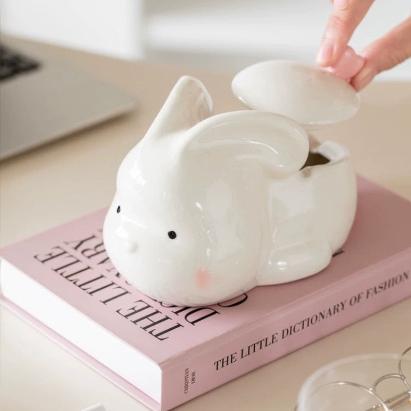 Bunny Charm Ceramic Ashtray