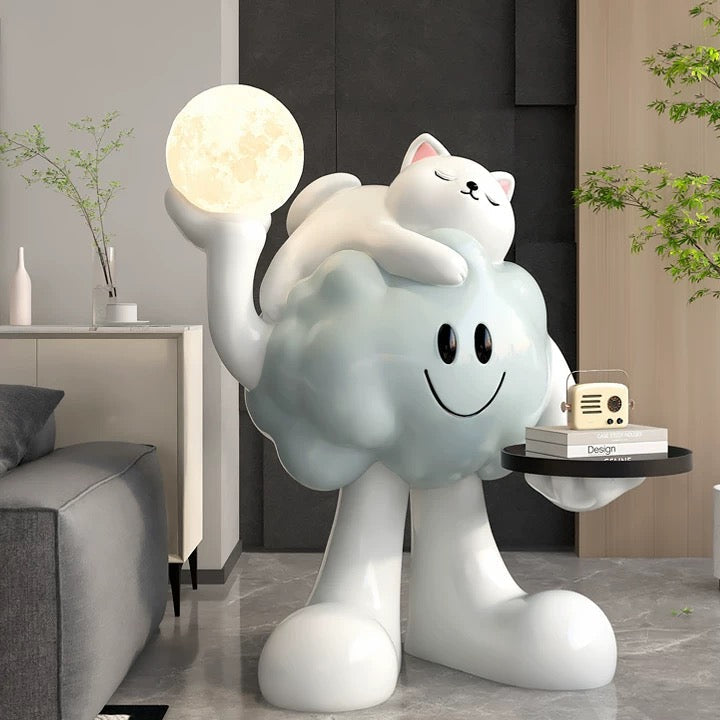 Cloudy Cat Lamp Stand