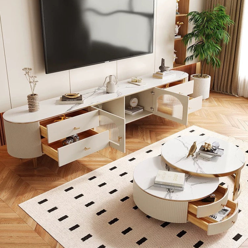Elevate Marble Media Console