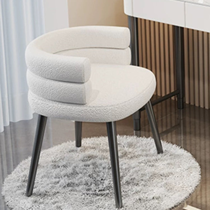 Bouclé Halo Vanity Chair
