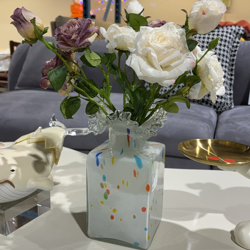 Confetti Bloom Glass Vase