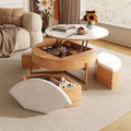 NestLift Round Coffee Table Set