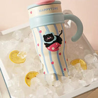HappyCat Giant Straw Cup
