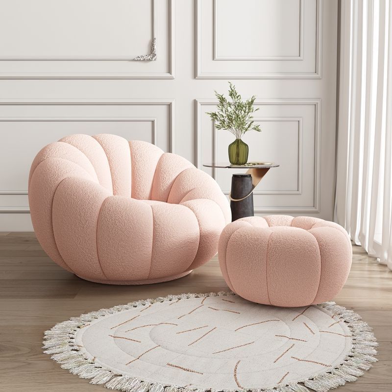 Cozy Pumpkin Lounge Chair