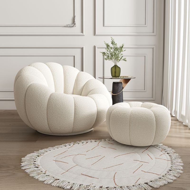 Cozy Pumpkin Lounge Chair