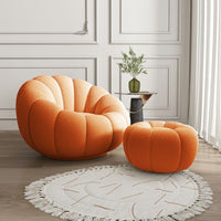Cozy Pumpkin Lounge Chair
