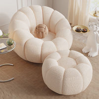 Cozy Pumpkin Lounge Chair
