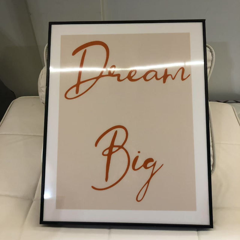 Dream Big Typography Art
