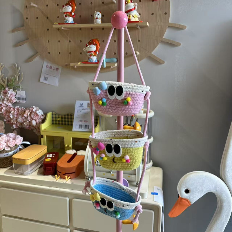 Whimsy Eyes Hanging Basket Rack