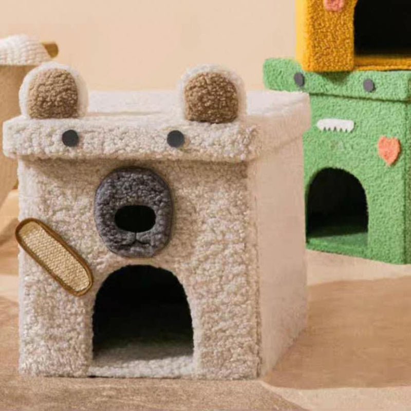 CozyNest 2-in-1 Cat Bed & Stool